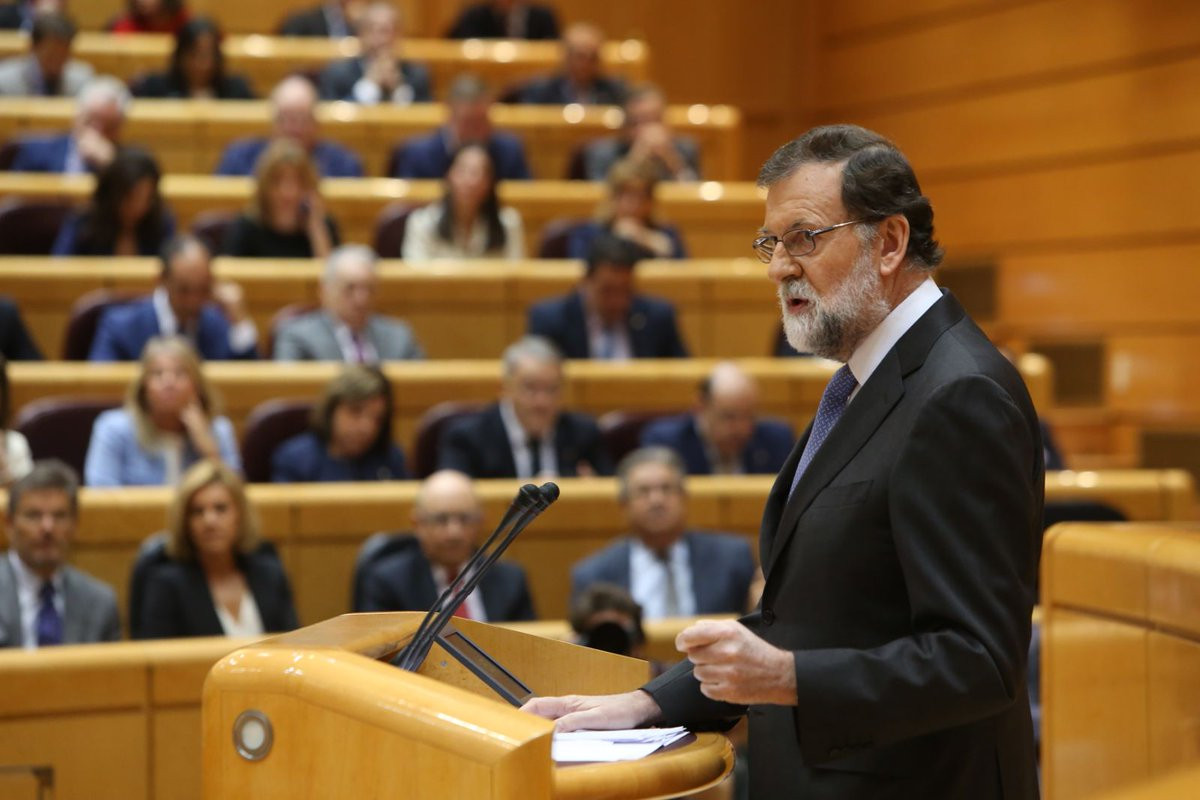 Mariano Rajoy defiende aplicacion 155 senado