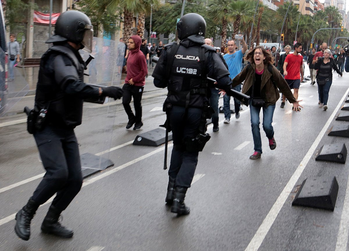 Resultado de imagen para heridos en cataluña referendum