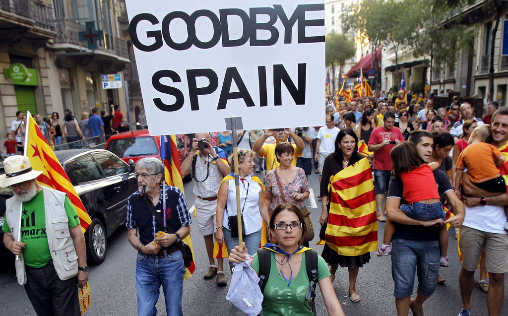 Manifestacion separatista barcelona