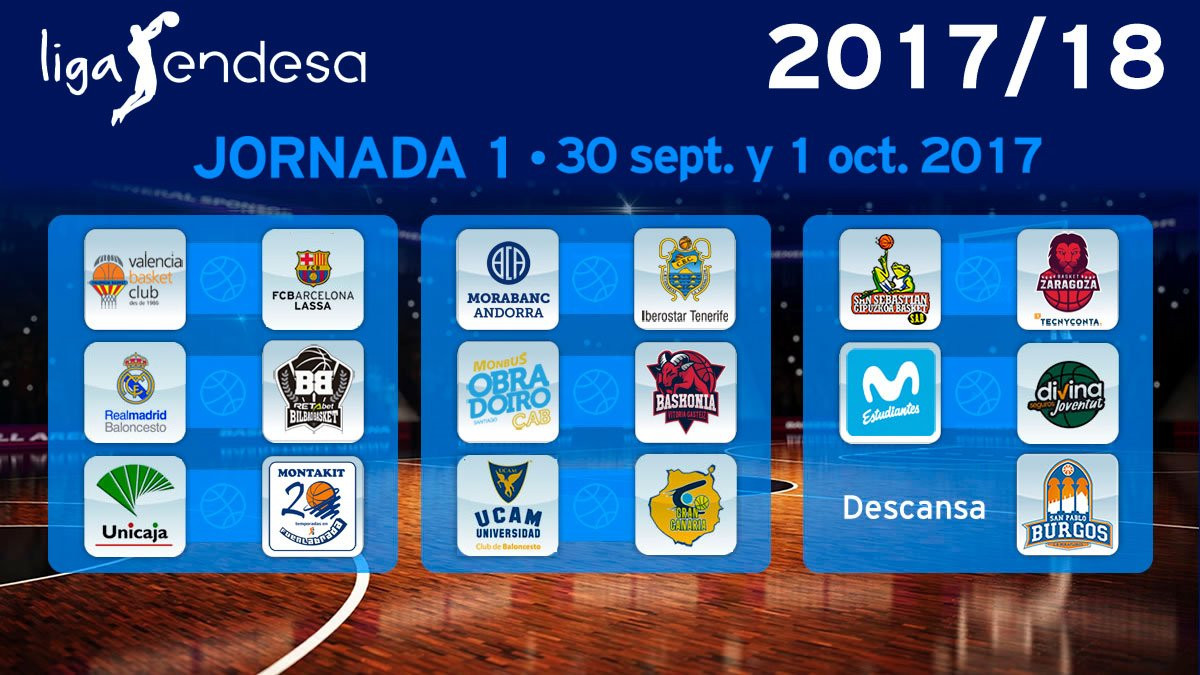 Primera jornada liga endesa 17 18