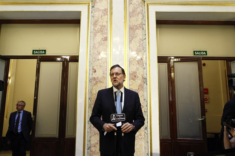 Mariano Rajoy durante la sesión constitutiva de la Mesa del Congreso