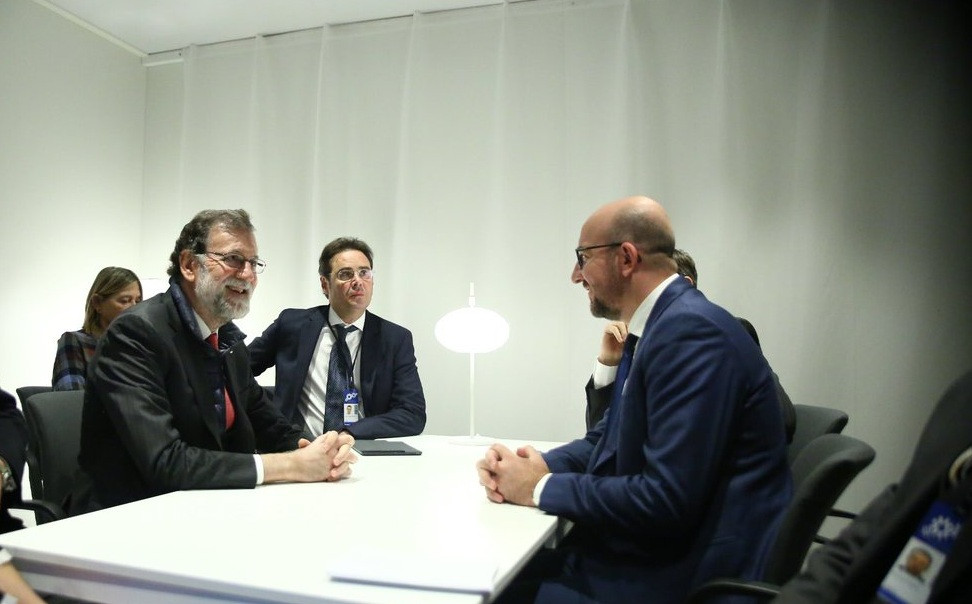 Reunion mariano rajoy Charles Michel