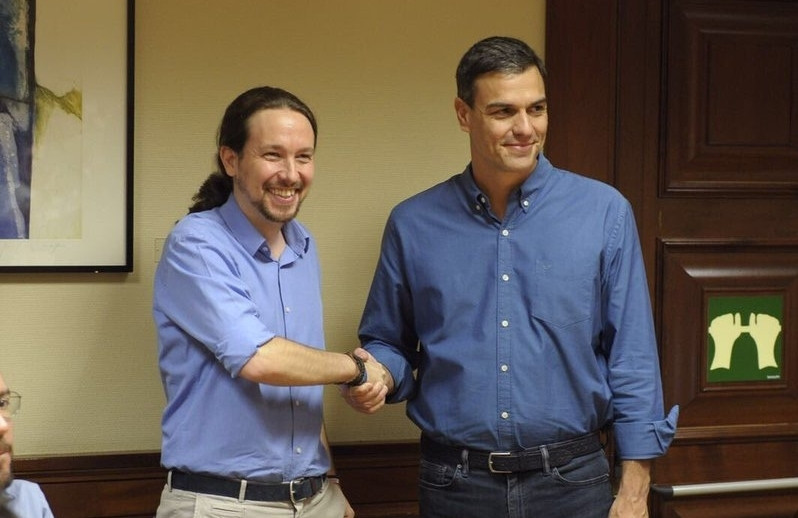 Reunion pedro sanchez pablo iglesias