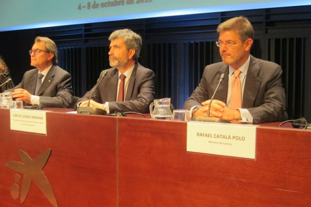 Artur Mas, Carlos Lesmes y Rafael Catalá 