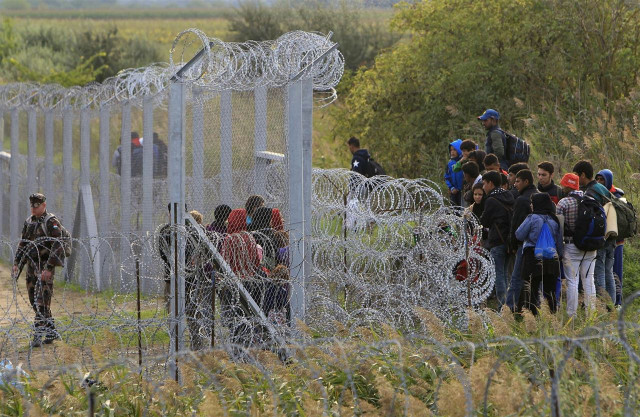 Refugiados en la frontera