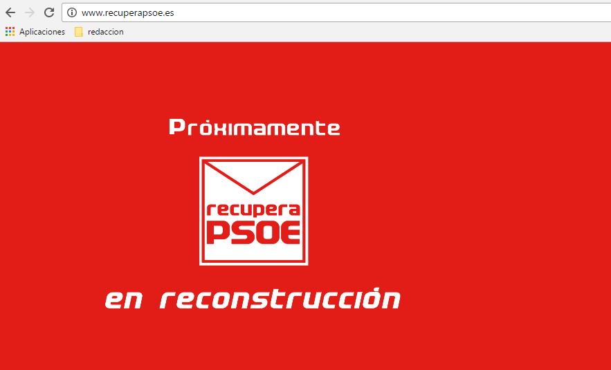 Web recupera PSOE