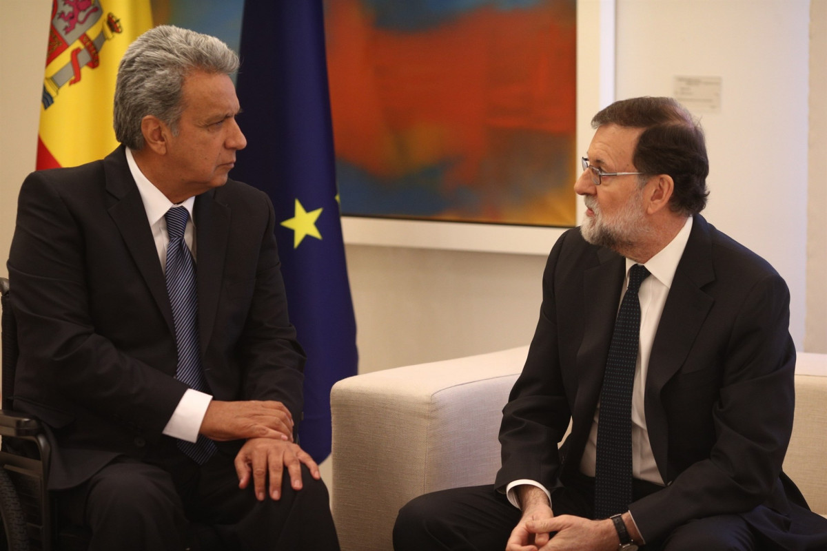 Rajoy recibe al presidente de Ecuador, Lenin Moreno