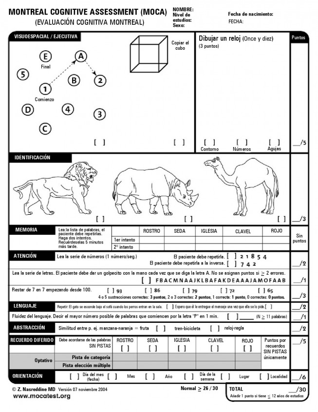 TestMOCAenEspaol