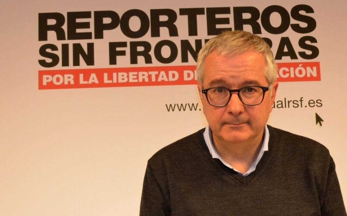 Alfonso Armada, presidente de la Secciu00f3n Espau00f1ola de Reporteros Sin Fronteras