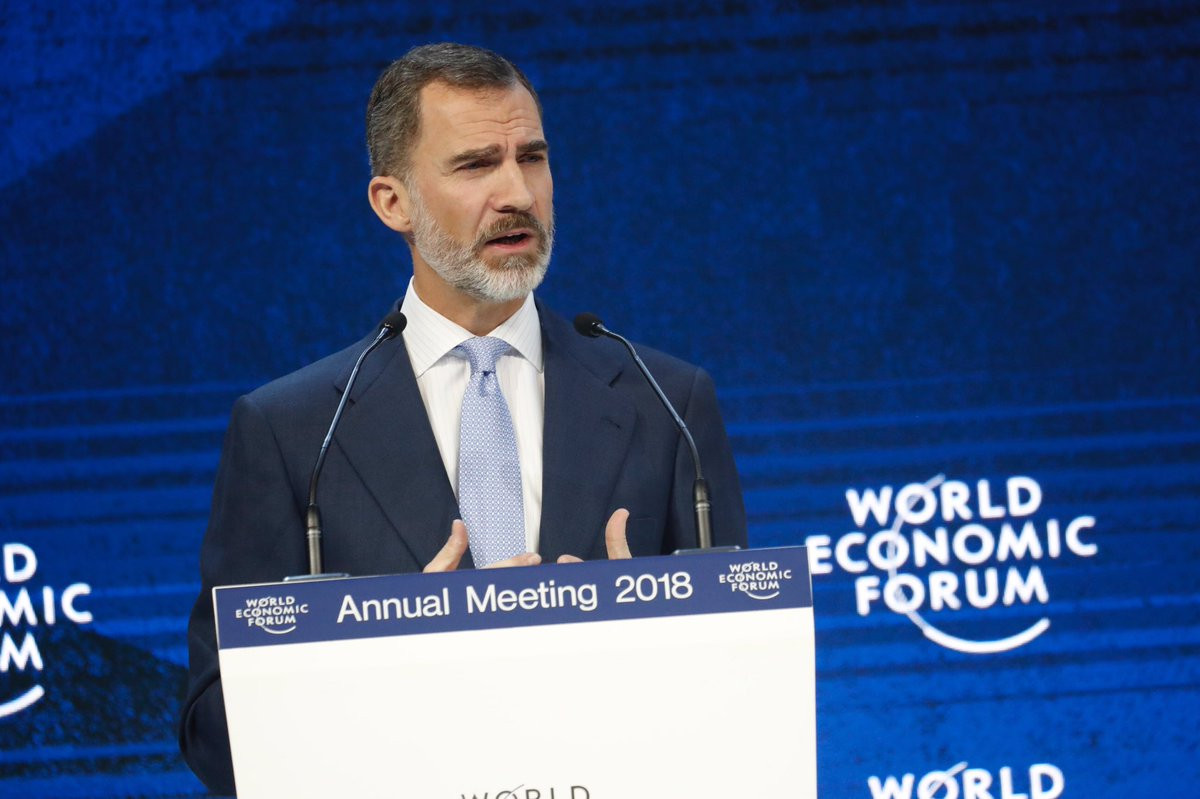 El Rey Felipe VI en Davos