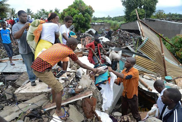 Avalancha de basura en Mozambique