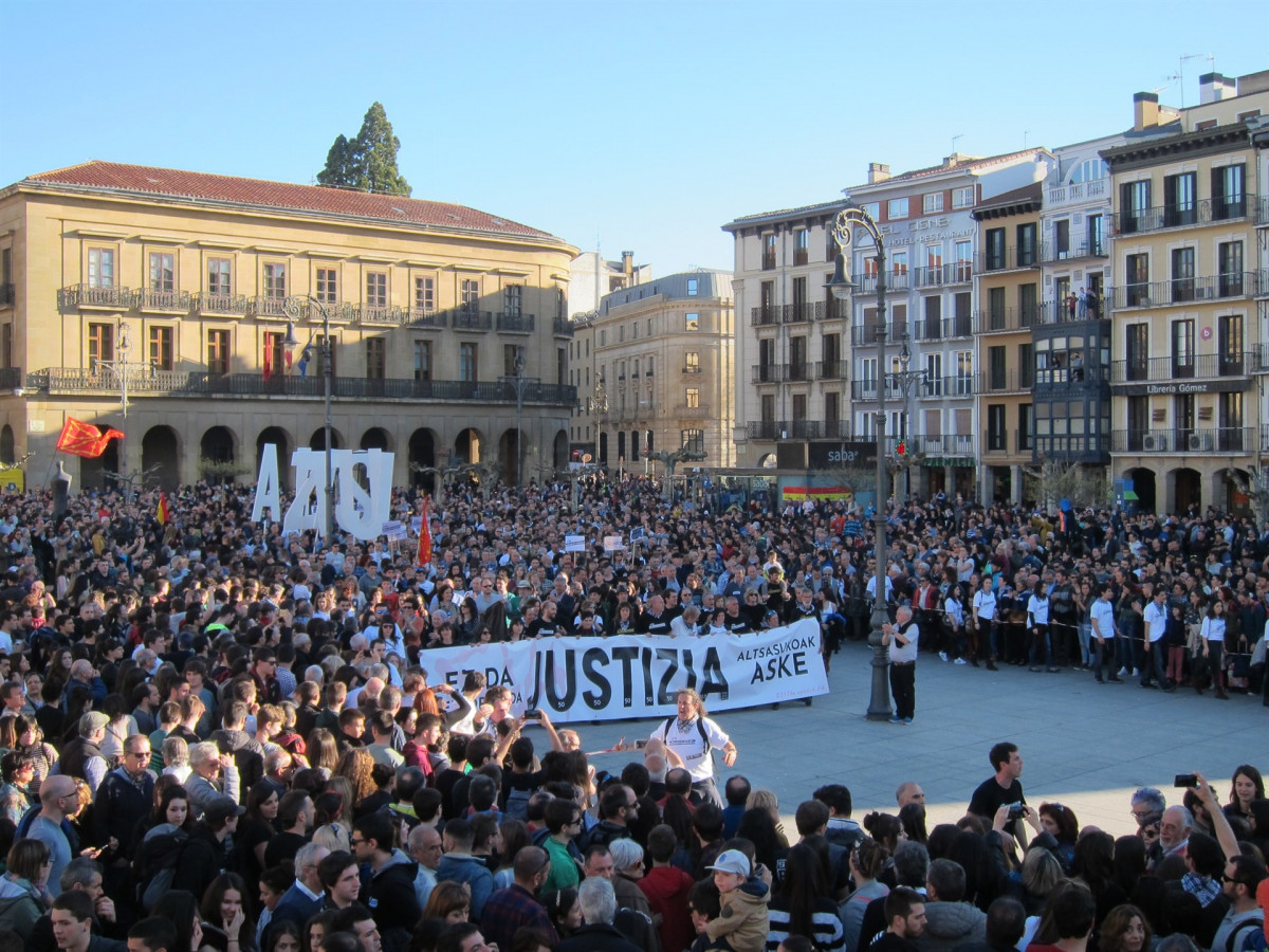 Manifestaciu00f3n en Pamplona