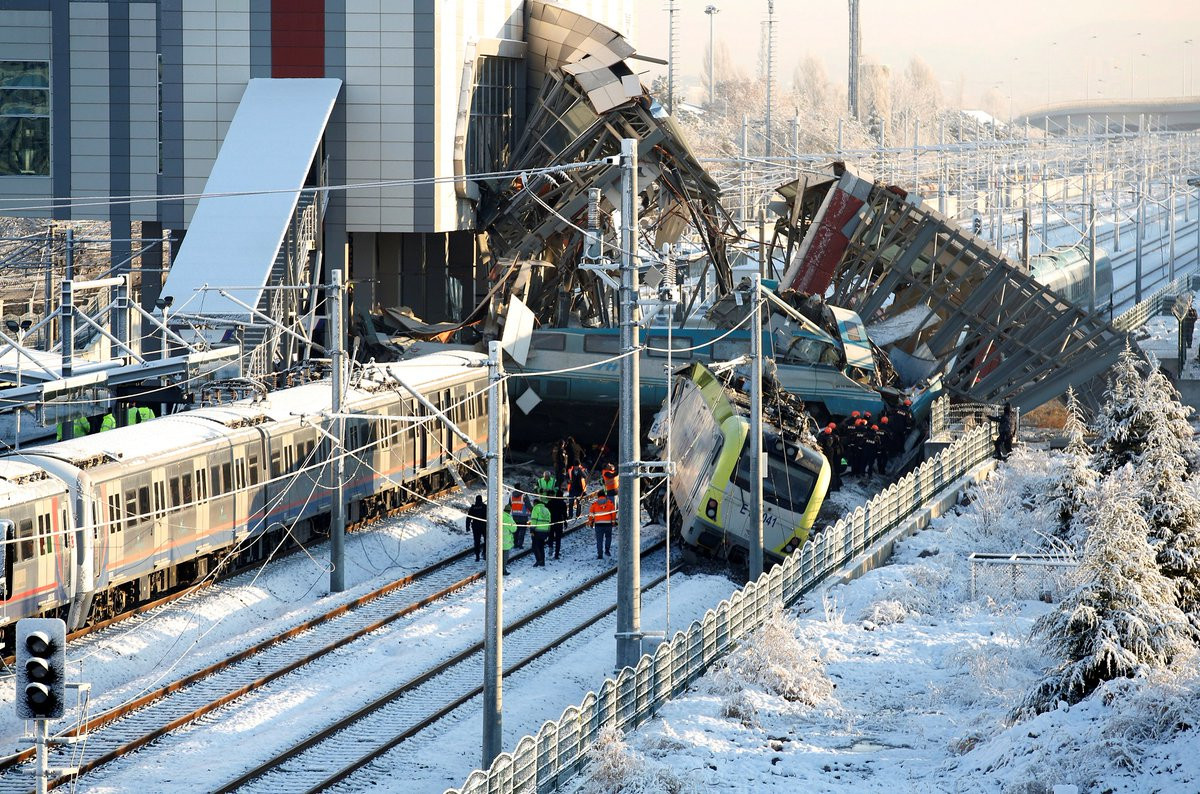 Accidente de tren de alta velocidad en Ankara