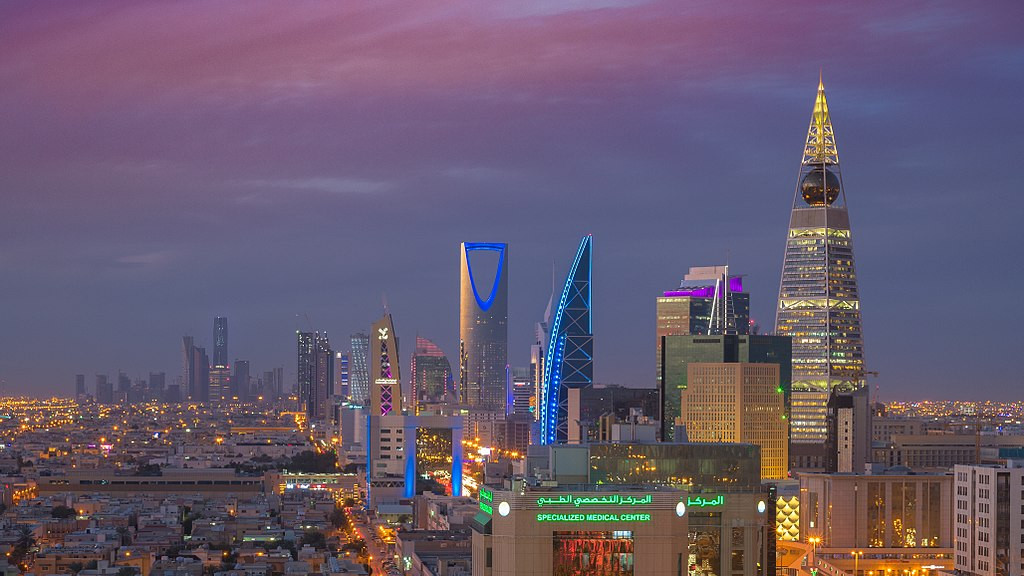 Skyline de Riad, capital de Arabia Saudita