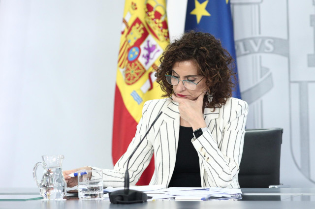 La ministra portavoz y de Hacienda, María Jesús Montero.