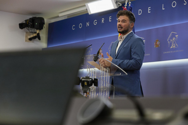 El portavoz de Esquerra Republicana (ERC) en el Congreso, Gabriel Rufián