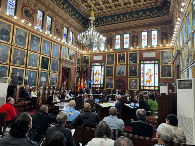 Vista general del pleno del Ayuntamiento de Palma, a 25 de abril de 2024.
