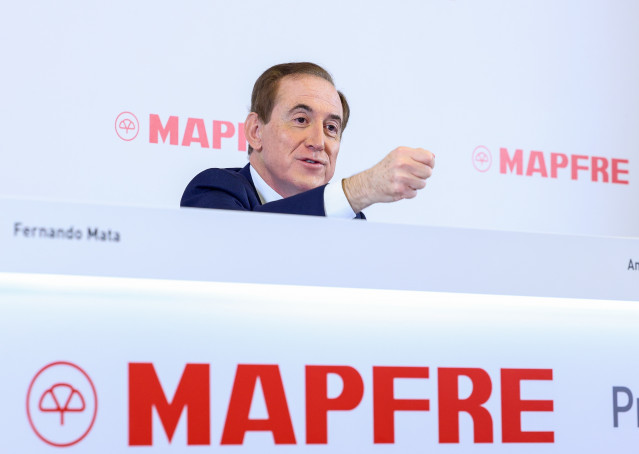 Archivo - El presidente de Mapfre, Antonio Huertas, durante la presentación de resultados de Mapfre, en su sede de Madrid, a 14 de febrero de 2024, en Madrid (España).