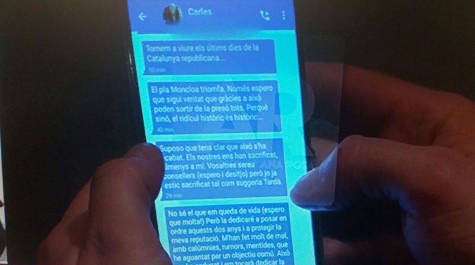 SMS de Puigdemont moncloa triunfa