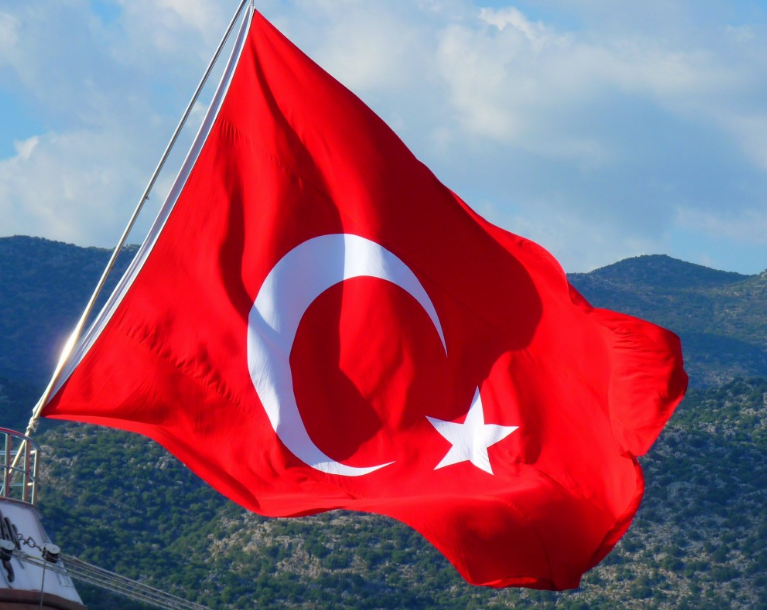 Turquía (bandera imagen de archivo)