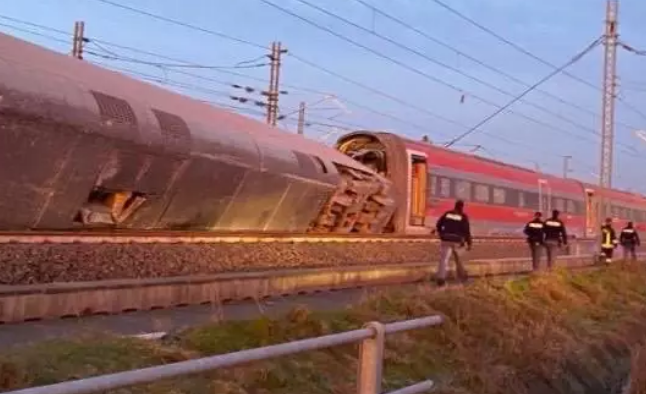 Descarrilamiento de un tren en Italia