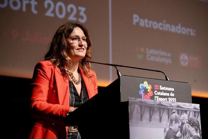 La consellera Laura Vilagrà en la III Setmana Catalana de l'Esport.