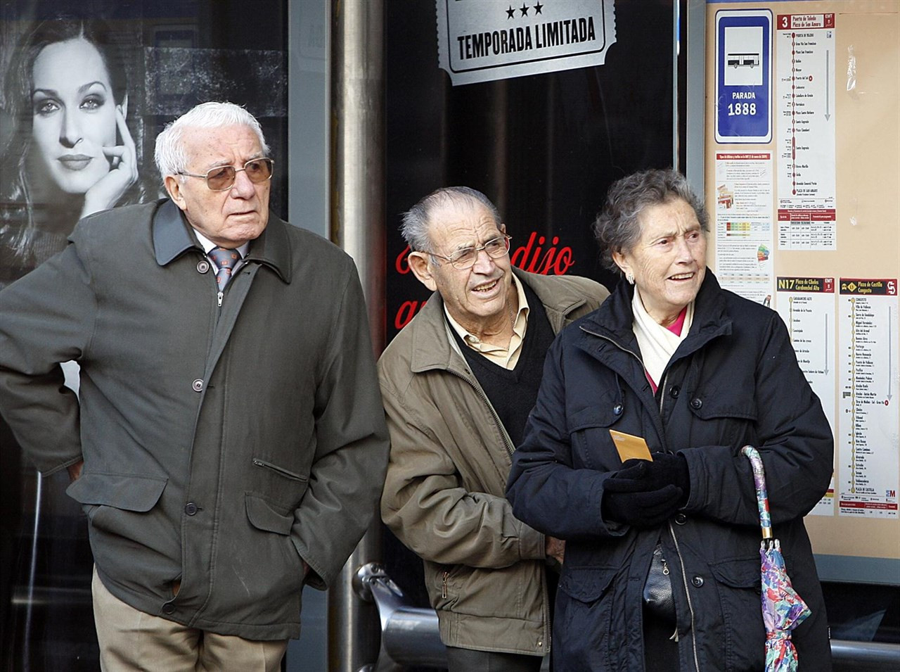 Tres personas mayores