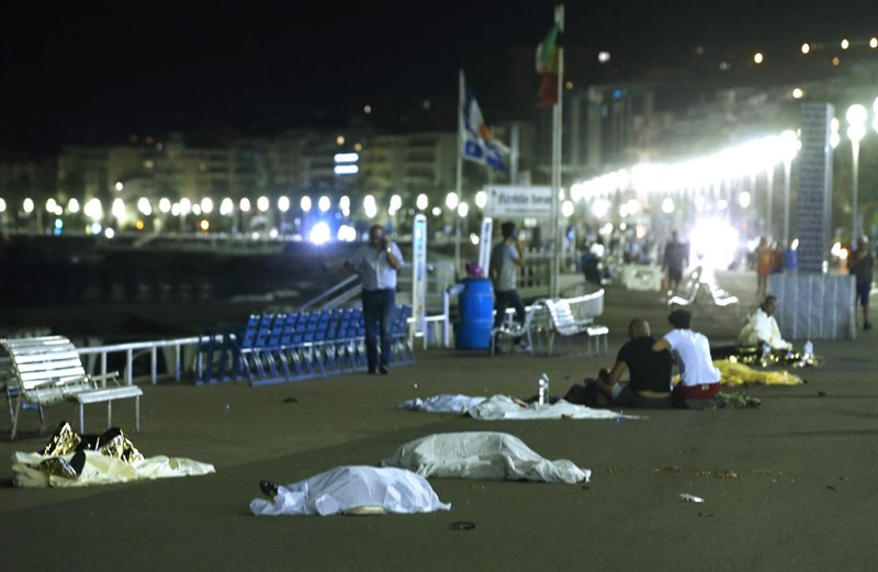 Paseo marítimo de Niza tras el atentado