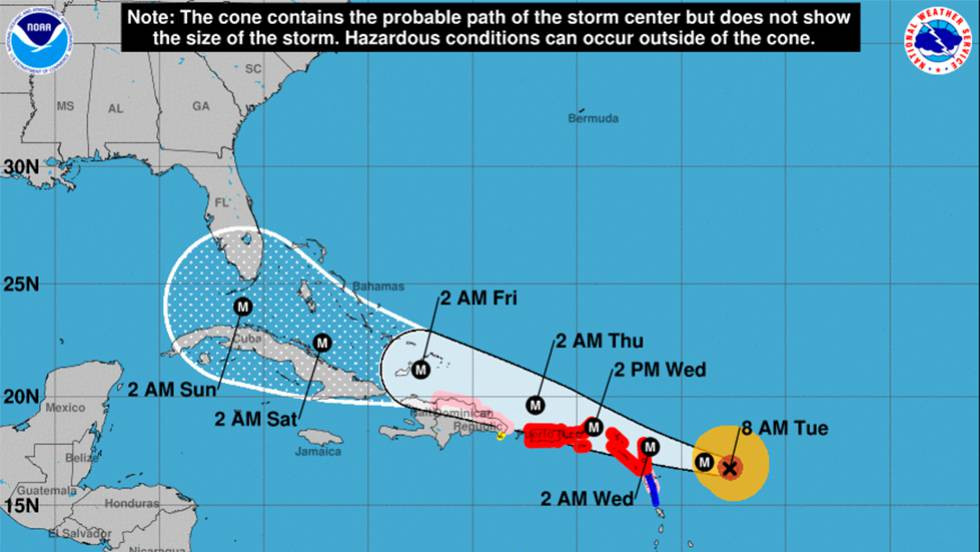 Prediccion huracan irma