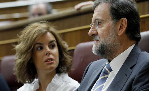 Rajoy y Santamaría