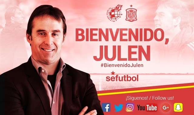 Julen Lopetegui, entrenador de la selección española de fútbol