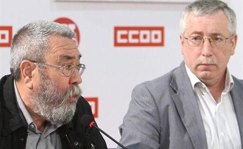 Toxo y Méndez CC.OO. UGT 