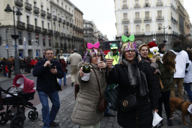 Celebración de las preuvas en la Puerta del Sol de Madrid