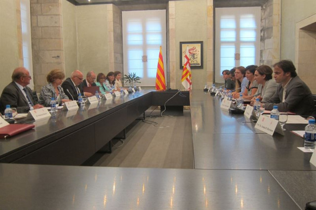 Reunión entre el Ayuntamiento de Barcelona y la Generalitat 