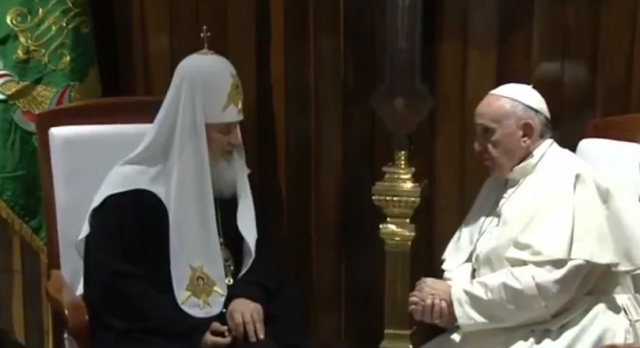 Encuentro histórico entre el Papa Francisco y el líder de la Iglesia  Ortodoxa