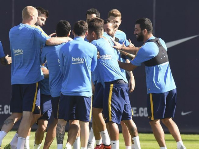 Entrenamiento FC Barcelona