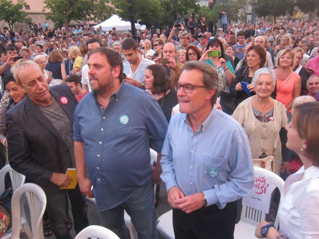 Oriol Junqueras y Artur Mas 