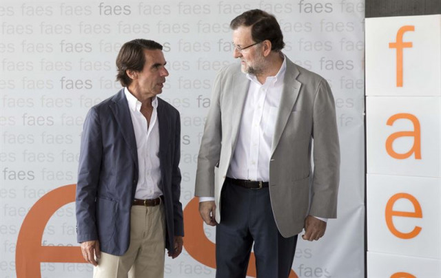 José María Aznar y Mariano Rajoy 