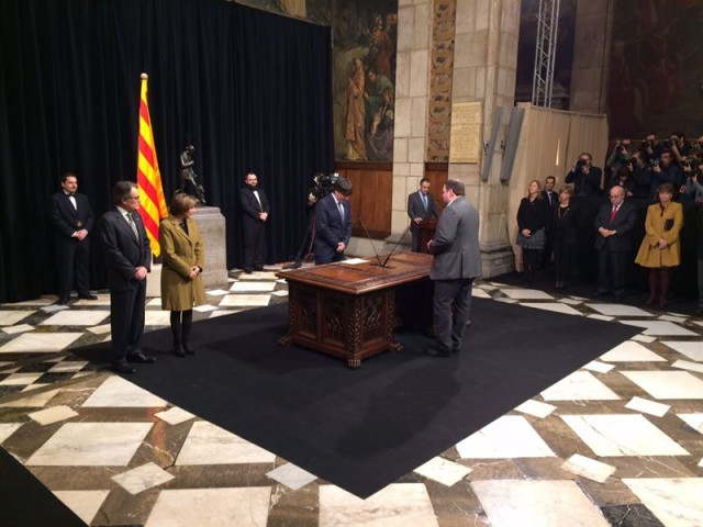 Toma de posesión de Oriol Junqueras 