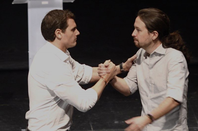 Albert Rivera y Pablo Iglesias