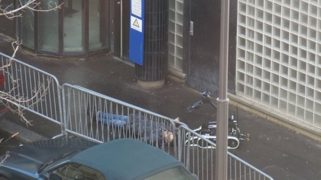 Hombre abatido en París