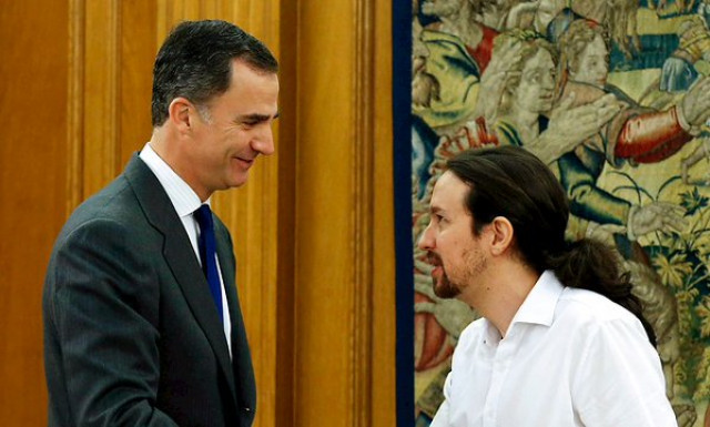 Felipe VI y Pablo Iglesias