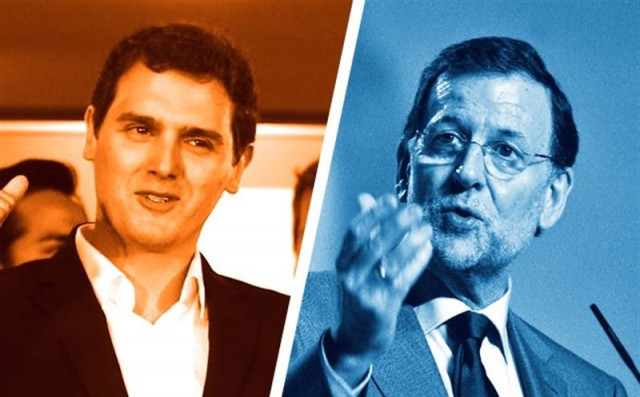 Albert Rivera y Mariano Rajoy