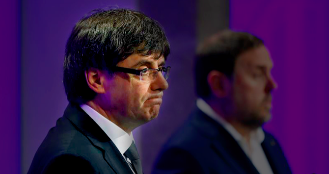 Puigdemont junto a junqueras