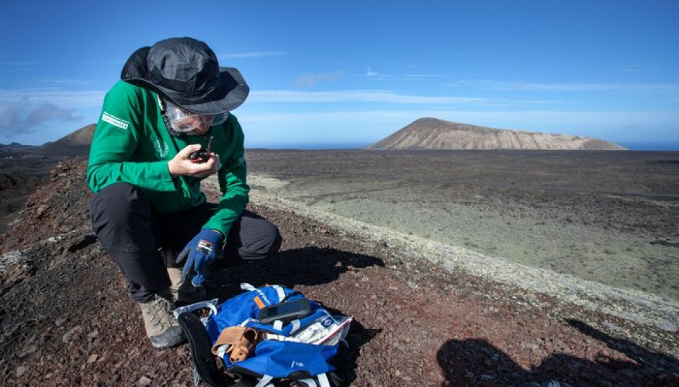 Astronauta practicando en Lanzarote