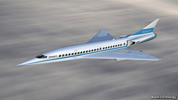 Boom Supersonic en vuelo