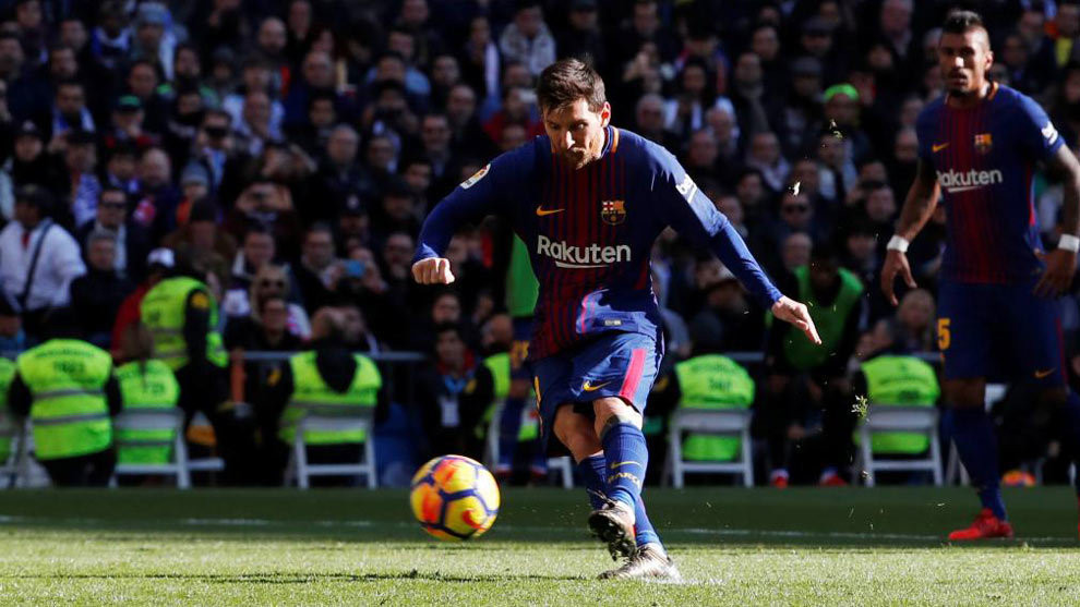 Messi marcu00f3 el segundo de penalti