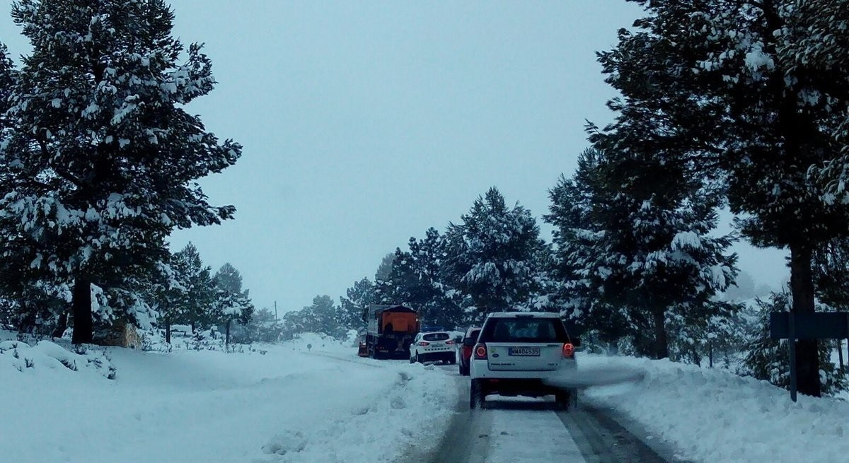 Nieve carretera