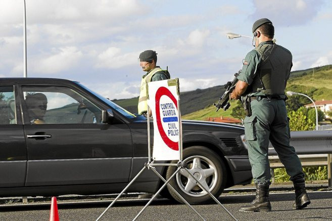 Control carretera guardia civil