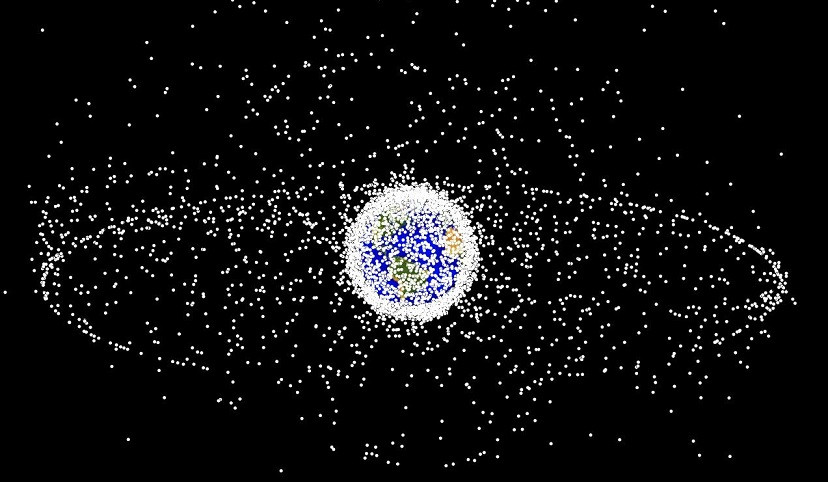 Grafico de la basura espacial